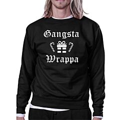 Gangsta Wrappa Sweatshirt Cute Holiday Pullover Fleece Sweater