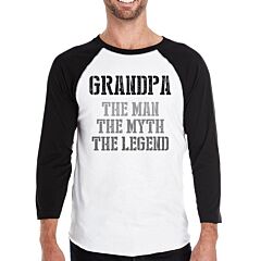 Grandpa Man Myth Legend Baseball Tee Best Gift Ideas For Grandpa