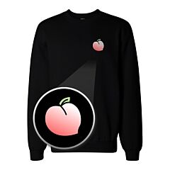 Peach Pocket Print Sweatshirt Back To School Unisex Sweat Shirt