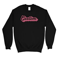 Pink Pop Up Text Wonderful Unisex Personalized Crewneck Sweatshirt