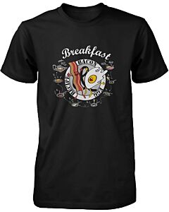 How to Make Bacon and Egg for Breakfast Men's Graphic T-shirt - Recipe Print
