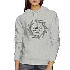I Am The Best Christmas Decoration Wreath Grey Hoodie