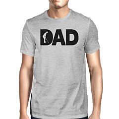 Dad Golf Mens Gray Graphic Tee Shirt Golf Dad Gifts For Fathers Day