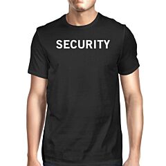 Security Men's T-shirt Funny Graphic Shirt Short Sleeve Cotton Tee
