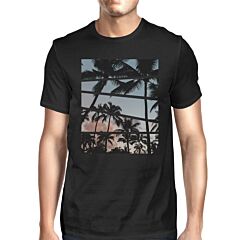 Palm Trees California Sunset Photography Mens Short Sleeve T-Shirt