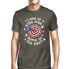 Home Of The Pizza Funny 4th Of July Muscle Tee For Men Gift For Him
