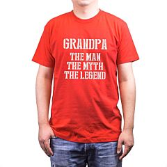 Grandpa Man Myth Legend Red T-shirts