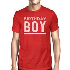 Birthday Boy Mens Red Shirt