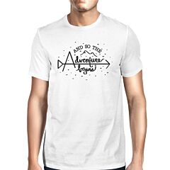 And So The Adventure Begins Mens White Shirt