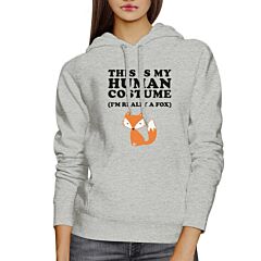 This Is My Human Costume Fox Grey Hoodie
