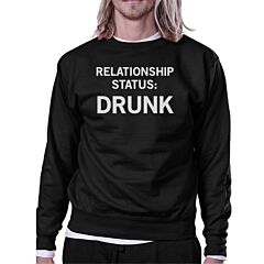 Relationship Status Black Sweatshirt Funny Graphic Design Gift Idea
