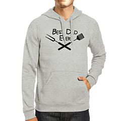 Best Bbq Dad Gray Funny Design Hoodie Witty Gifts For Barbeque Dad