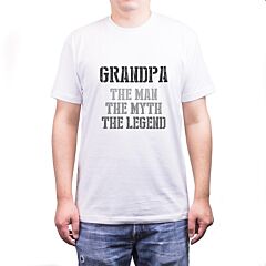 Grandpa Man Myth Legend White T-shirts