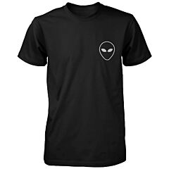 Alien Pocket Printed Shirt Trendy Men's Tee Simple Graphic T-shirt