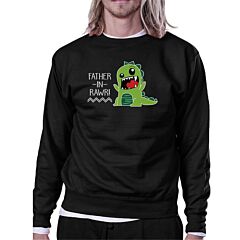 Father-In-Rawr Black Funny In-Law Gifts Sweatshirt For Fathers Day