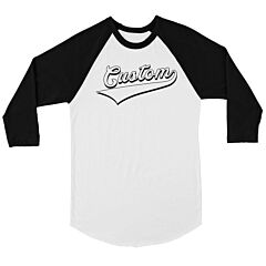 White College Swoosh Amazing Good Mens Personalized Baseball Shirt