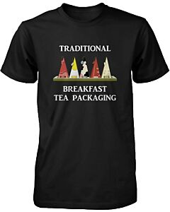 Traditional Breakfast Tea Packaging Funny Design Men's Shirt