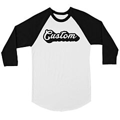 Pop Up Text Playful Mens Personalized Baseball Shirt For Friend