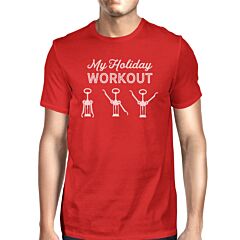 My Holiday Workout Mens Red Shirt