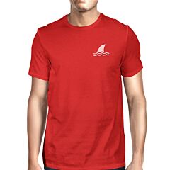 Mini Shark Red Mens Short Sleeve T-Shirt Gifts For Shark Lovers