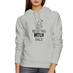 Rwf Resting Witch Face Grey Hoodie