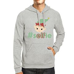 Hashtag Selfie Elf Grey Hoodie