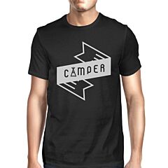 Camper Mens Black Short Sleeve T-Shirt Witty Gift For Hiking Lovers