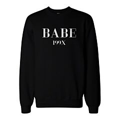 Babe 199X Pocket Print Sweatshirt Back To School Unisex Sweat Shirt