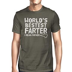 World's Bestest Farter Dark Gray Funny Design Tee For Fathers Day