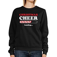 Christmas Cheer Loading Sweatshirt Winter Pullover Fleece Sweater