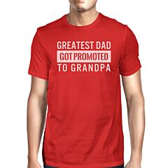 Got Promoted To Grandpa Men's Funny Grandpa Shirt For Fathers Day