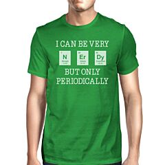 Nerdy Periodically Mens Green Shirt