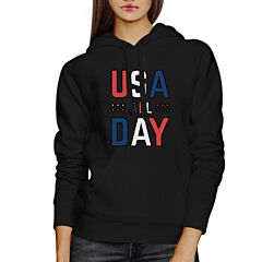 USA All Day Cute Pullover Hoodie For 4th Of July Special Design