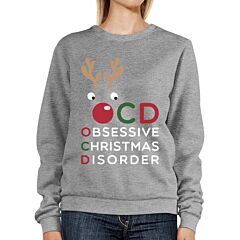 OCD Obsessive Christmas Disorder Sweatshirt Pullover Fleece Sweater