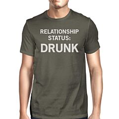 Relationship Status Mens Dark Grey Funny Graphic Witty Quote TShirt