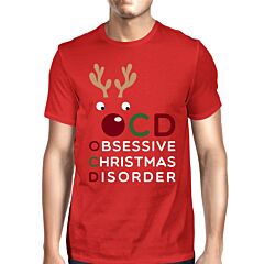 OCD Obsessive Christmas Disorder Red Men's Tee Cute Holiday Gift