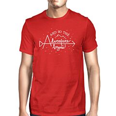 And So The Adventure Begins Mens Red Shirt