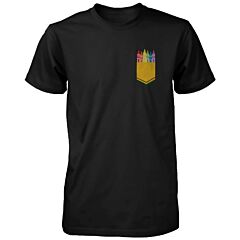 Color Crayon Pocket Print Unisex Shirt Cool Gifts For Teachers