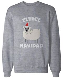 Feliz Navidad Christmas Sweatshirts Funny Holiday Pullover Fleece Sweaters