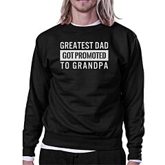 Promoted To Grandpa Sweatshirt Baby Announcement Gift For Grandpa
