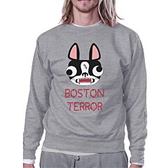 Boston Terror Terrier Grey SweatShirt