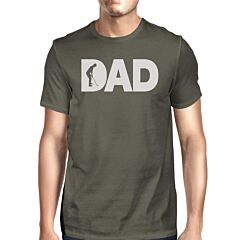 Dad Golf Mens Dark Grey Round Neck Tee Fathers Day Gifts For Dad