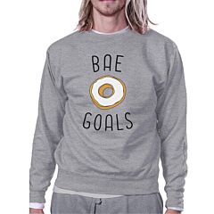 Bae Goals Unisex Cute Graphic Sweatshirt Funny Couples Gift Ideas