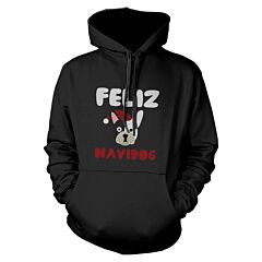 Feliz Navidog Bulldog Hoodie Christmas Sweatshirt For Dog Lovers