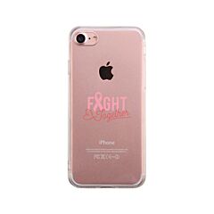 Fight Together Breast Cancer Awareness Clear Phone Case
