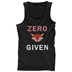 Zero Fox Given Tank Tops Black Sleeveless Shirts Funny Back To School Tanks