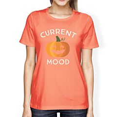 Pumpkin Current Mood Womens Peach Shirt
