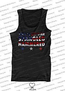 Men’s Red White and Blue Tank Tops - Time to get Star Spangled Hammered