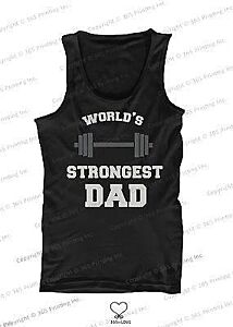 World's Strongest Dad Tank Top - Father's Day Gift Idea
