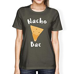 Nocho Bae Women's Dark Grey Tshirt Creative Anniversary Gift Ideas